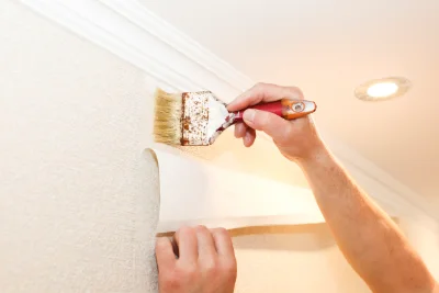 Pose de papier peint à Bayons — revêtements muraux et toiles de verre